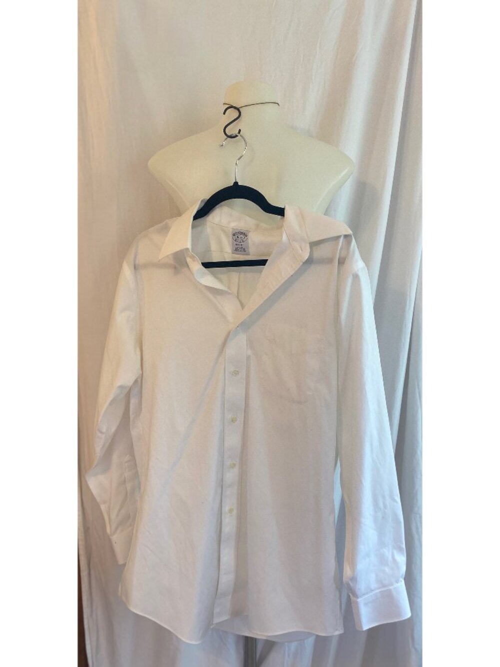 Brooks Brother White Regent Supima Cotton Men's Dress Shirt 16-33
